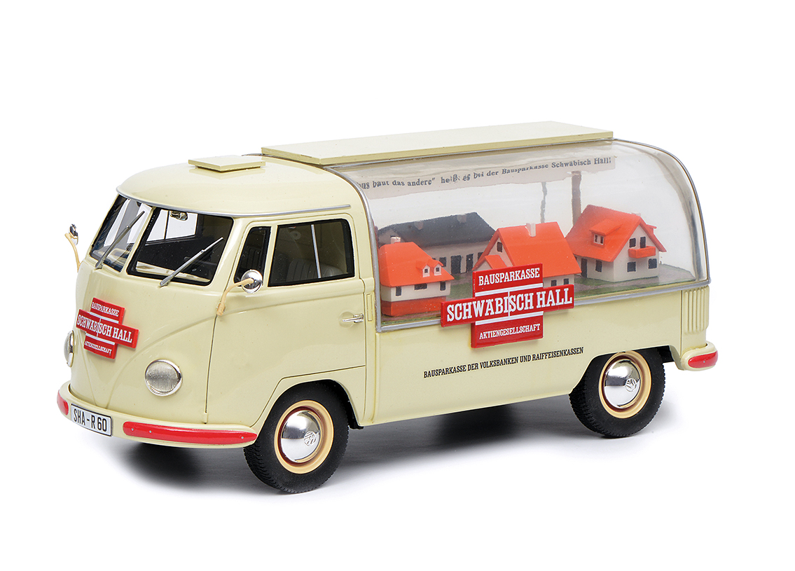 VW T1 Werbetransporter Schwäbisch Hall 1954 - beige