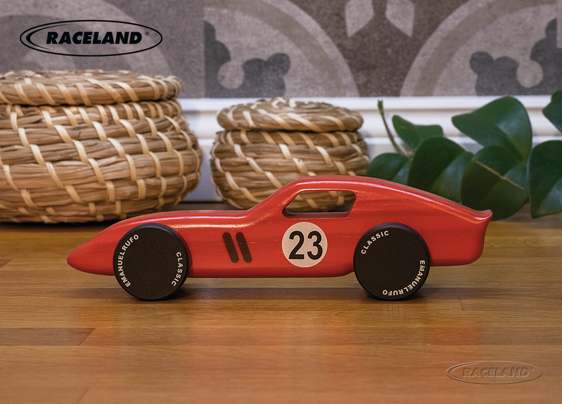 Wooden toy racer no.23