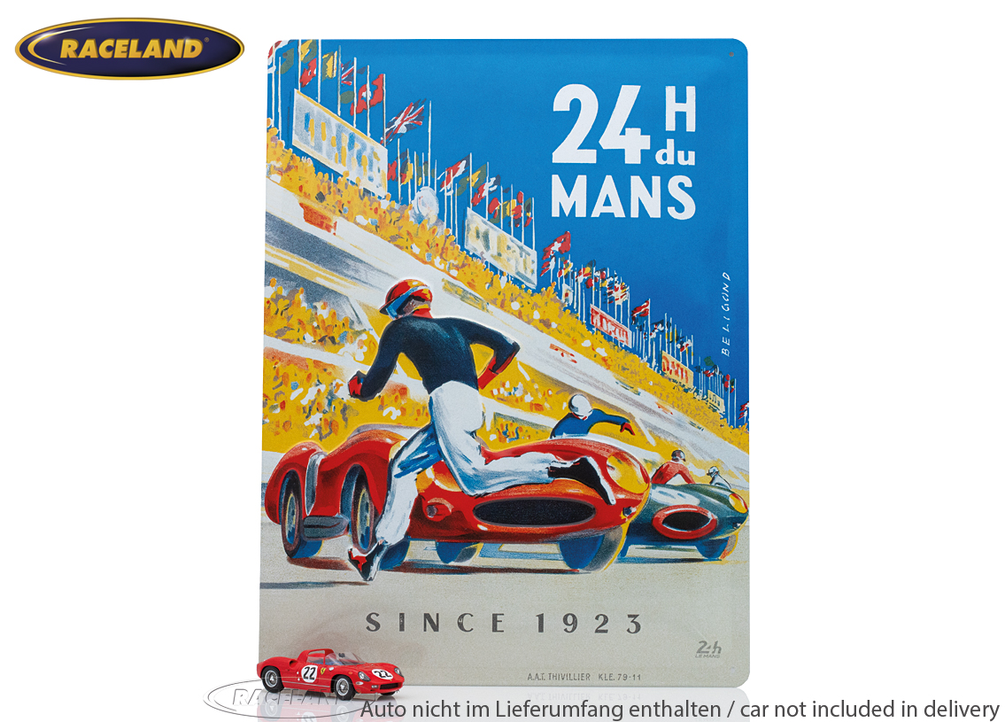 Blechschild 24H Le Mans 30 x 40cm
