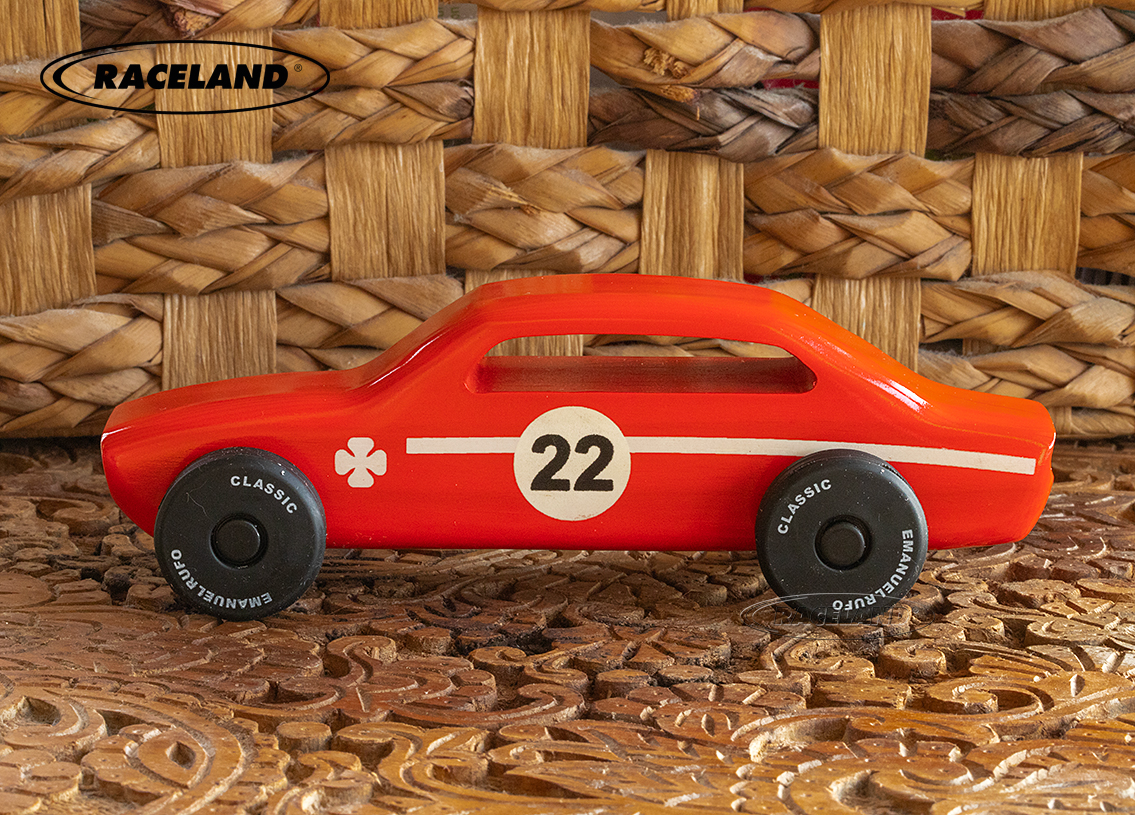 Wooden toy racer no.15