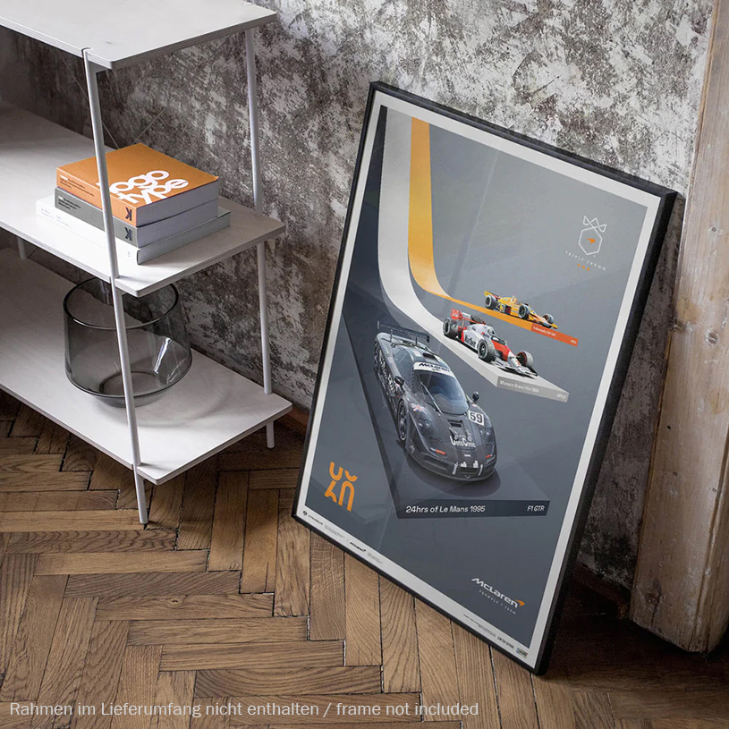 Poster McLaren Triple Crown 50x70cm