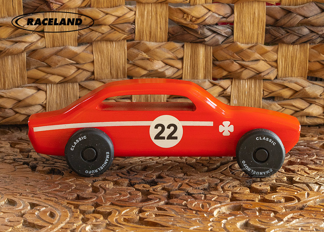 Wooden toy racer no.15