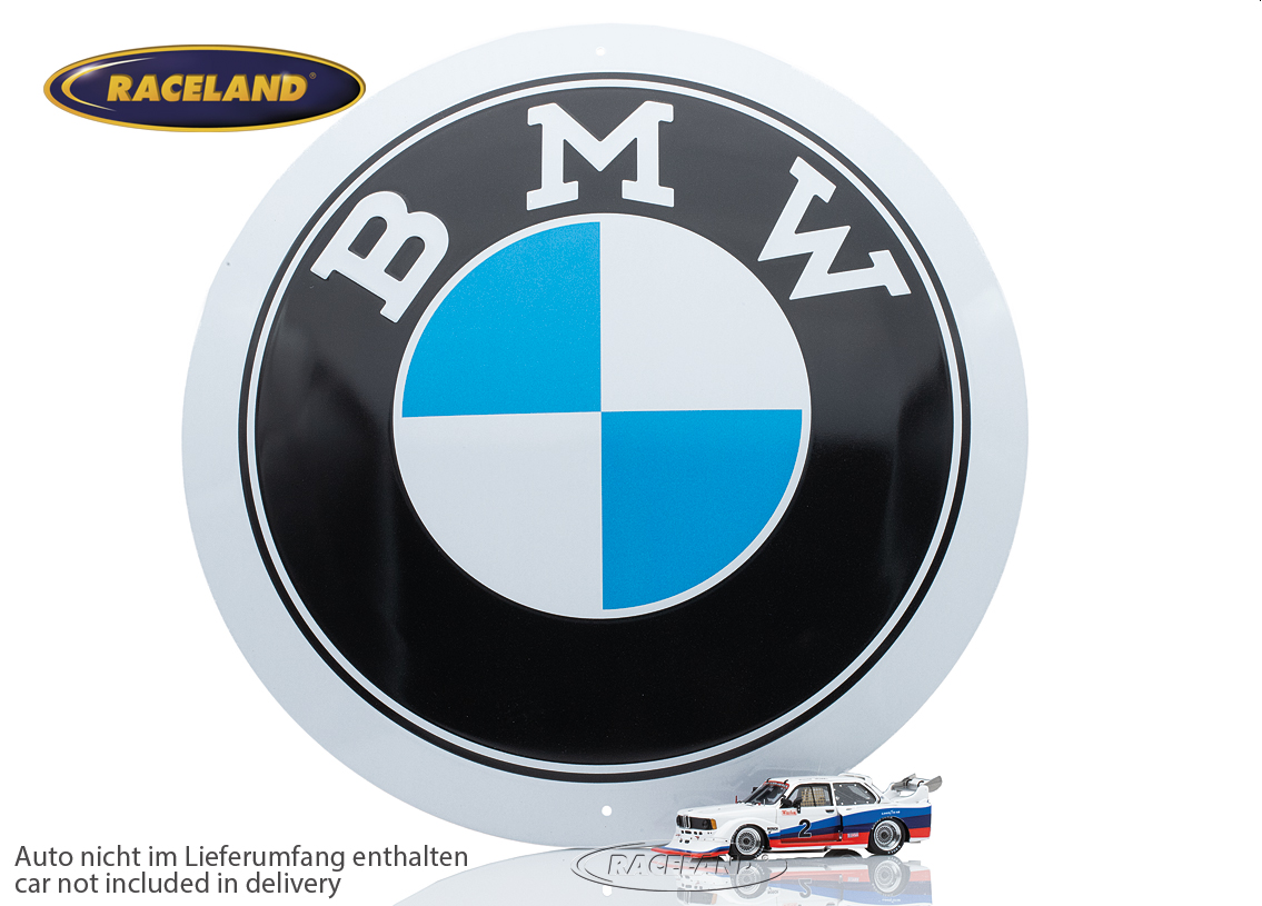 tin sign BMW Logo round 35 x 35cm