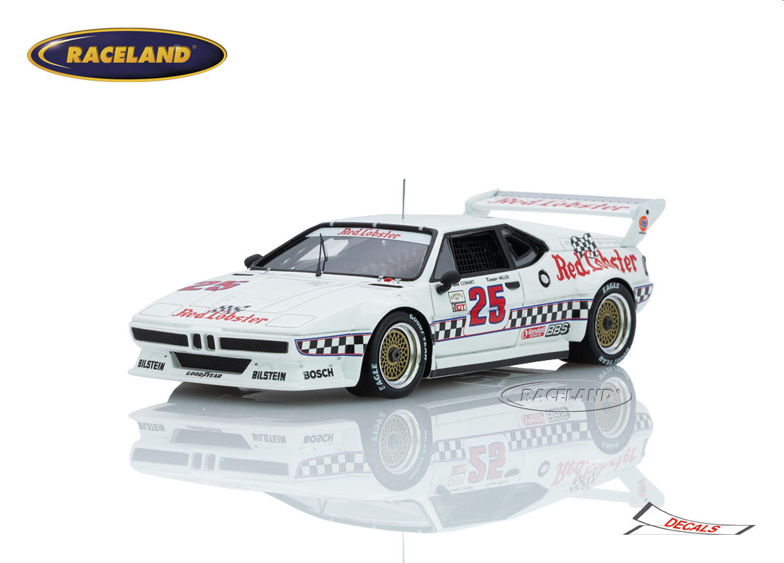 BMW M1 Red Lobster Racing 5° Lime Rock 200 Miles 1981 winner GTO