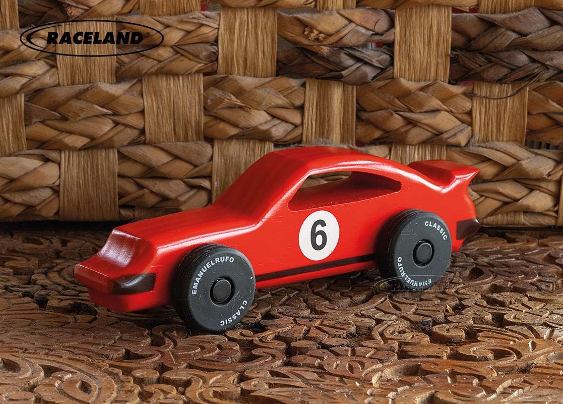 Wooden toy racer no.6