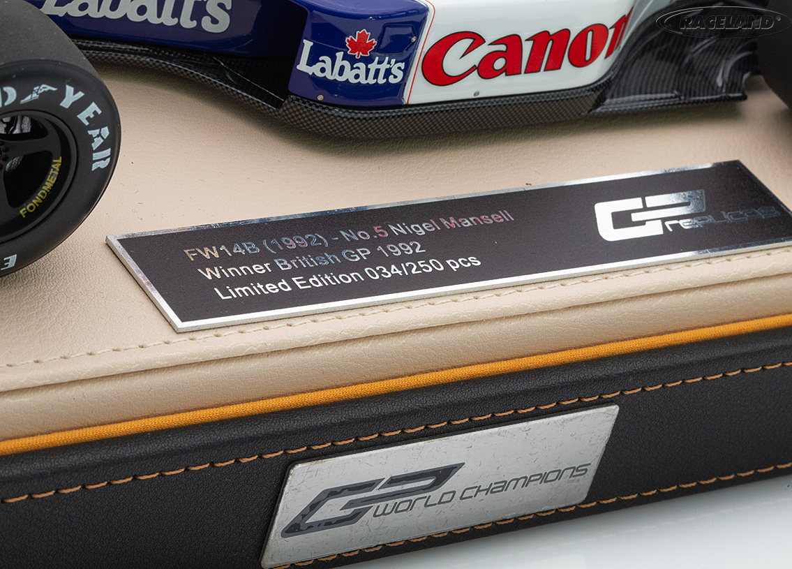 Williams FW14b Renault V10 F1 Canon winner British GP World Champion 1992