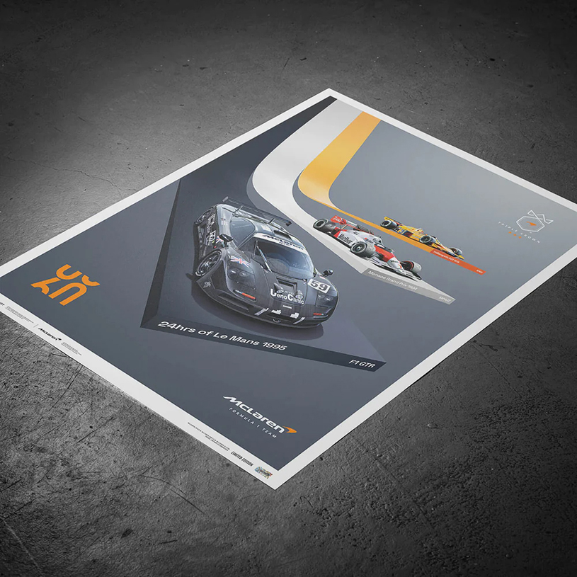Poster McLaren Triple Crown 50x70cm