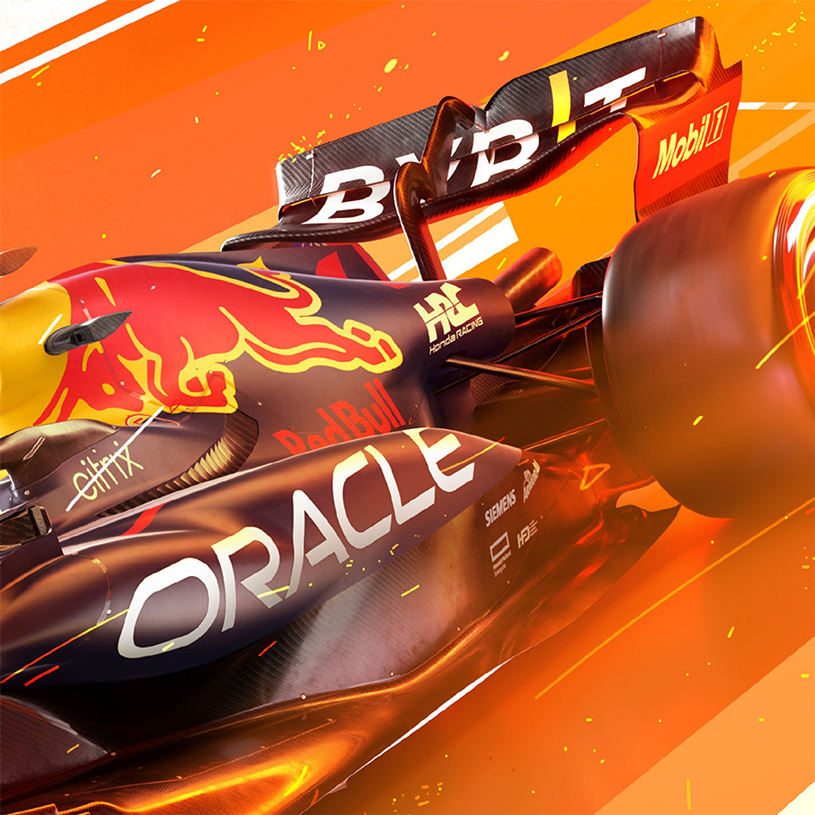 Poster Oracle Red Bull Racing F1 Max Verstappen Dutch GP 2022 50x70cm