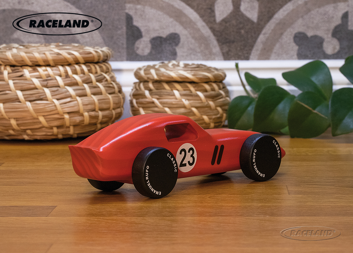 Wooden toy racer no.23