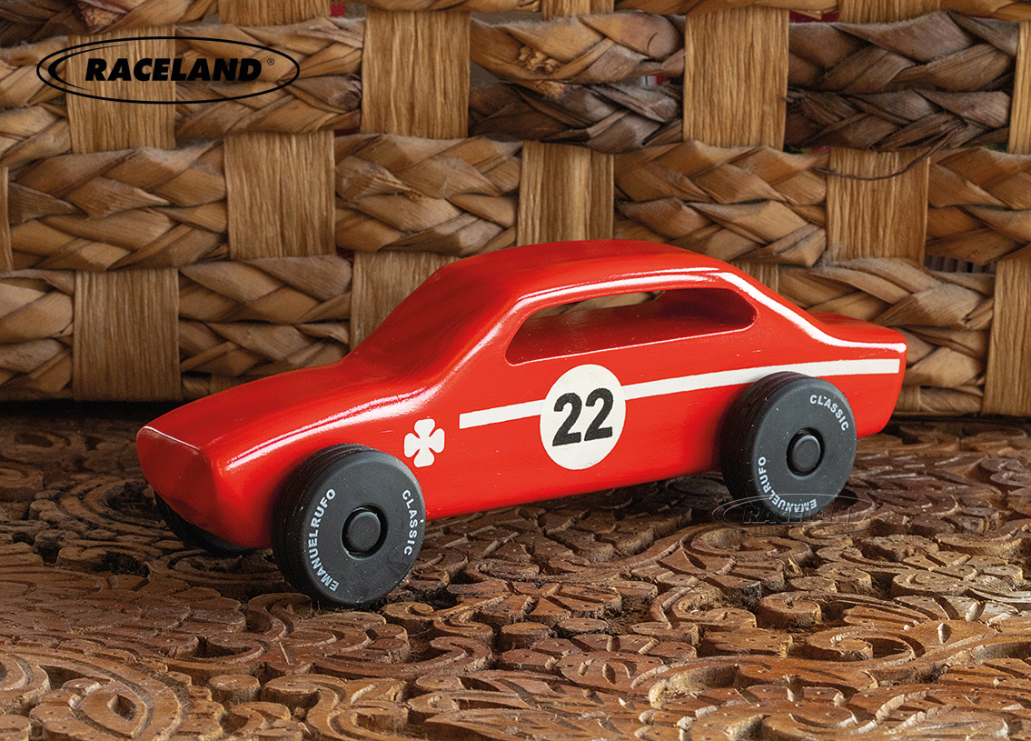Wooden toy racer no.15