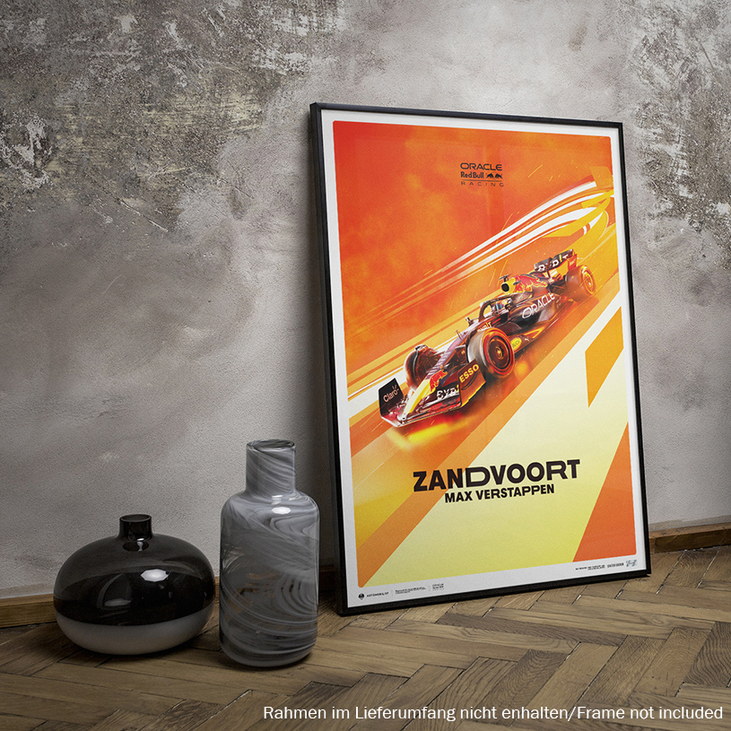 Poster Oracle Red Bull Racing F1 Max Verstappen Dutch GP 2022 50x70cm