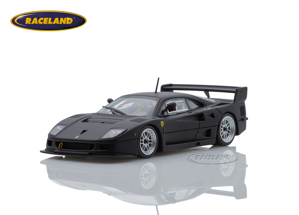 Ferrari F40 LM presentation model 1996 - matt black with silver Enkei wheels